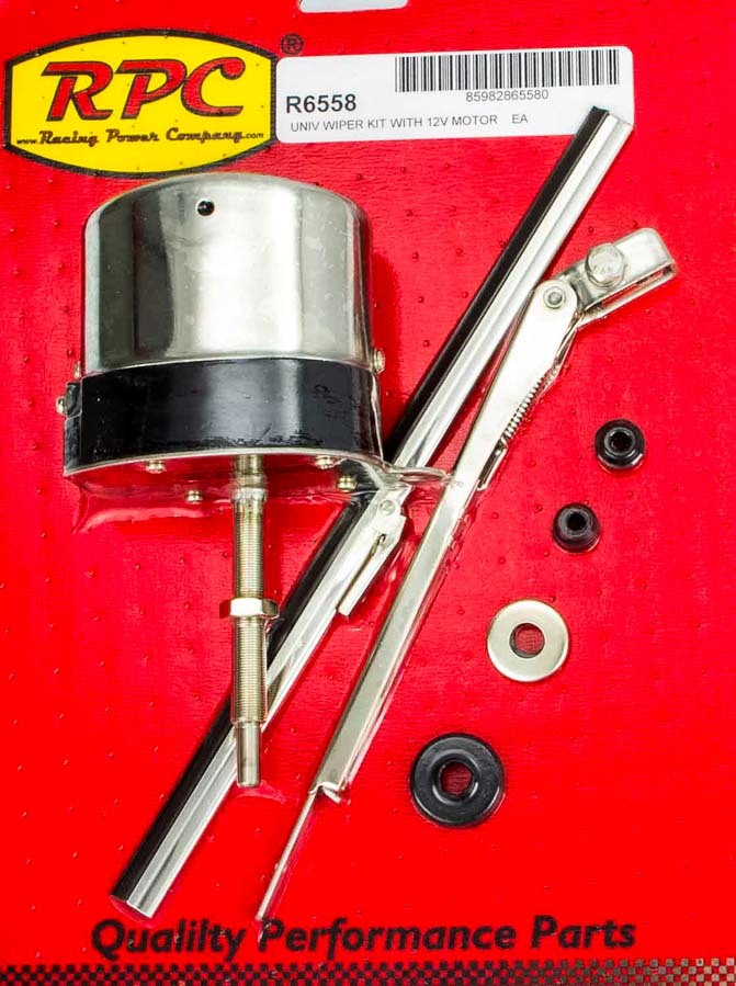 RACING POWER CO-PACKAGED 12v S/S Wiper Motor w/Arm & Blade RPCR6558