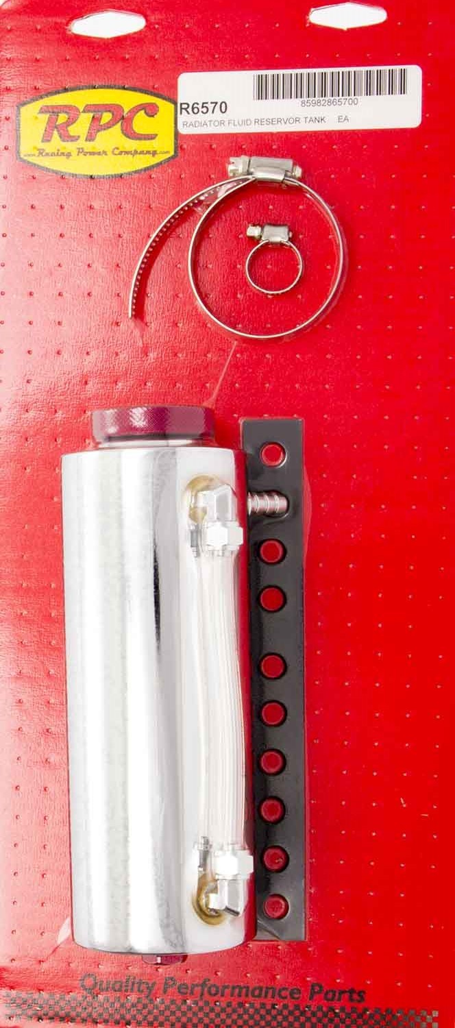 Racing Power Co-Packaged Chrome Radiator Fluid Reservor Tank MPN RPCR6570