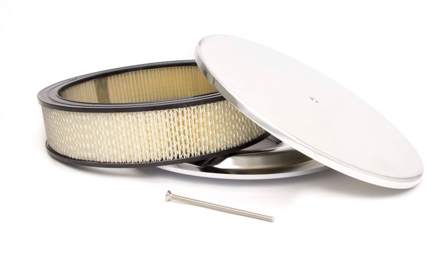 RACING POWER CO-PACKAGED 14x3 Alum Round Plain Flat Base A/C RPCR6902