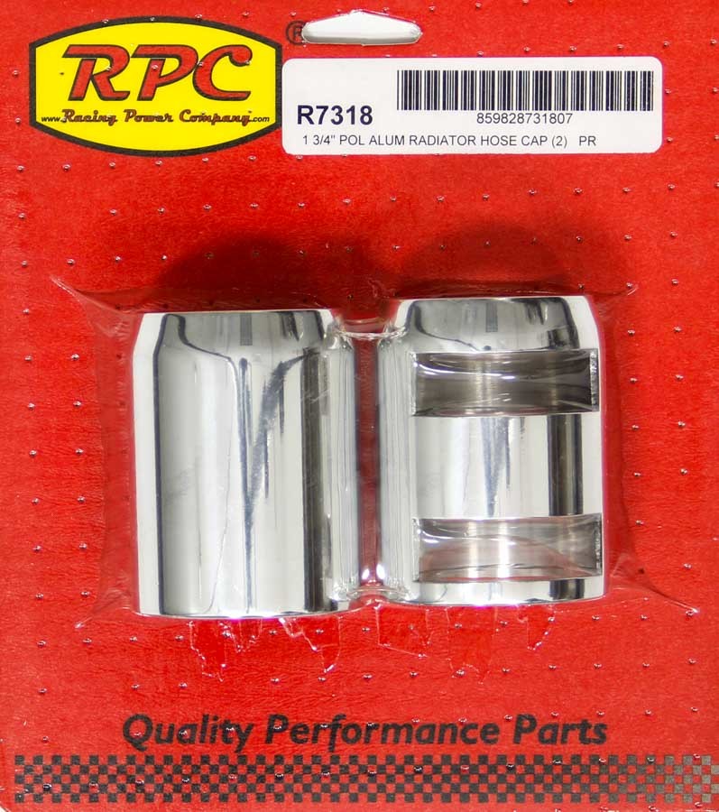 RACING POWER CO-PACKAGED Polished Radiator Hose End Pair RPCR7318