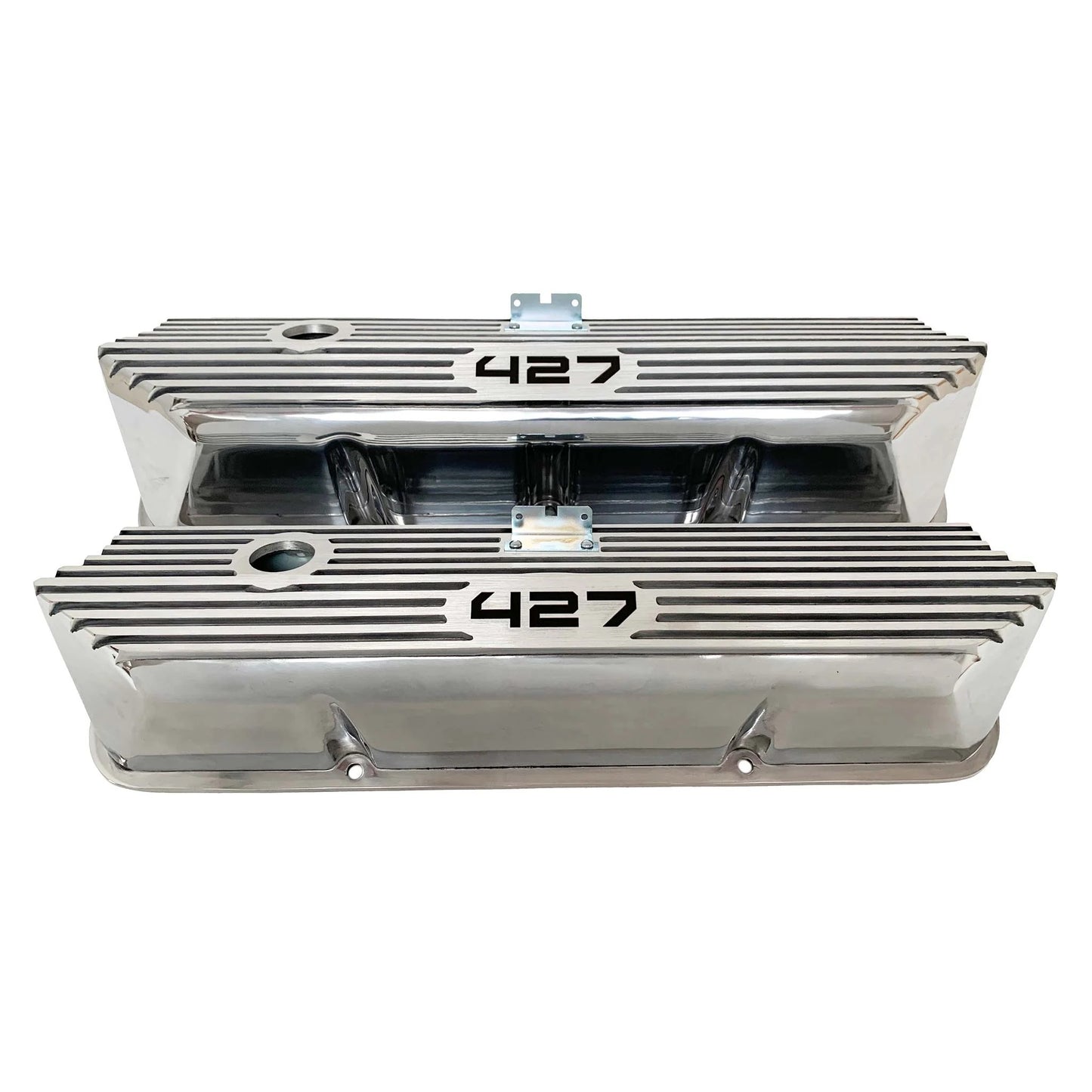RACING POWER CO-PACKAGED Valve Covers Aluminum Tall Ford 427 CID Logo RPCR7682