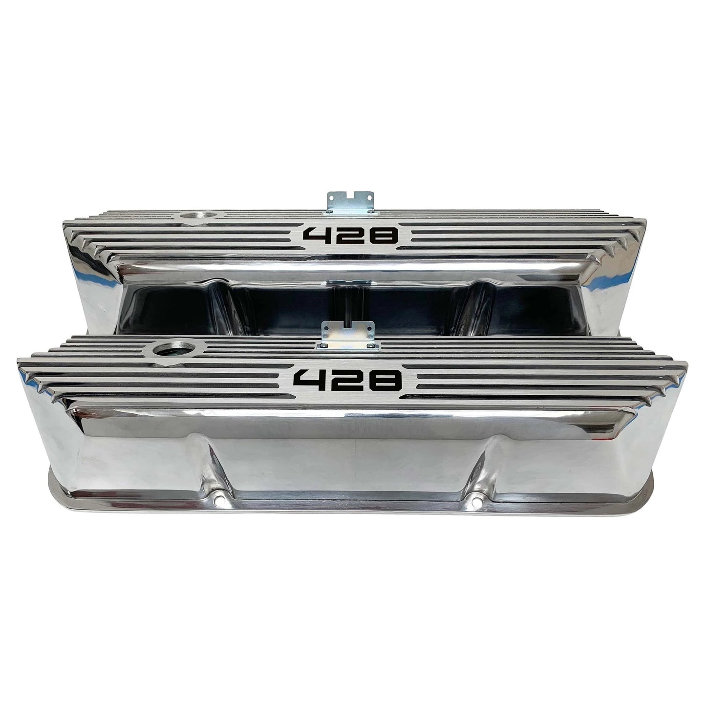 RACING POWER CO-PACKAGED Valve Covers Aluminum Tall Ford 428 CID Logo RPCR7683