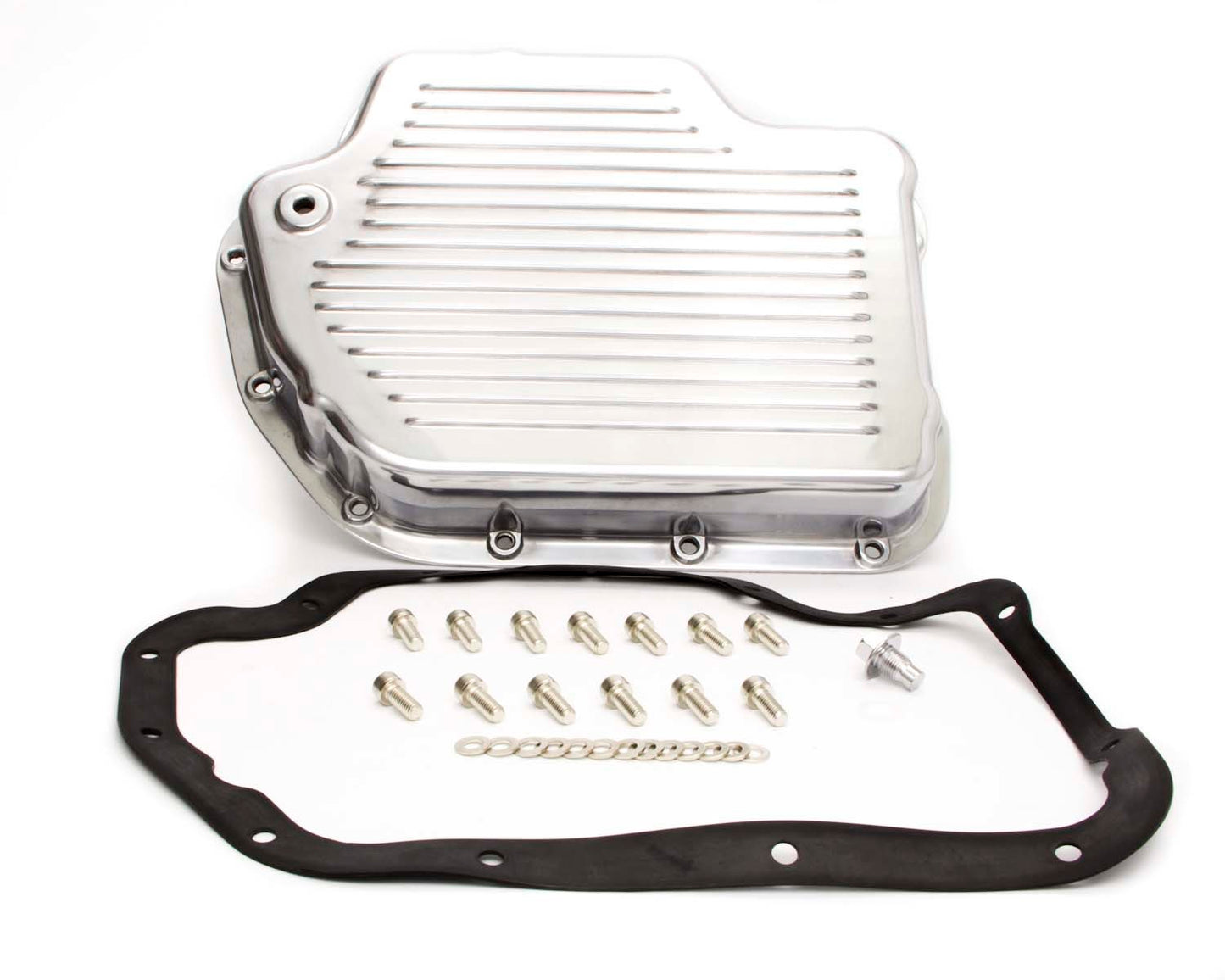 Racing Power Co-Packaged Transmission Pan Turbo 400 Polished Aluminum MPN RPCR8492