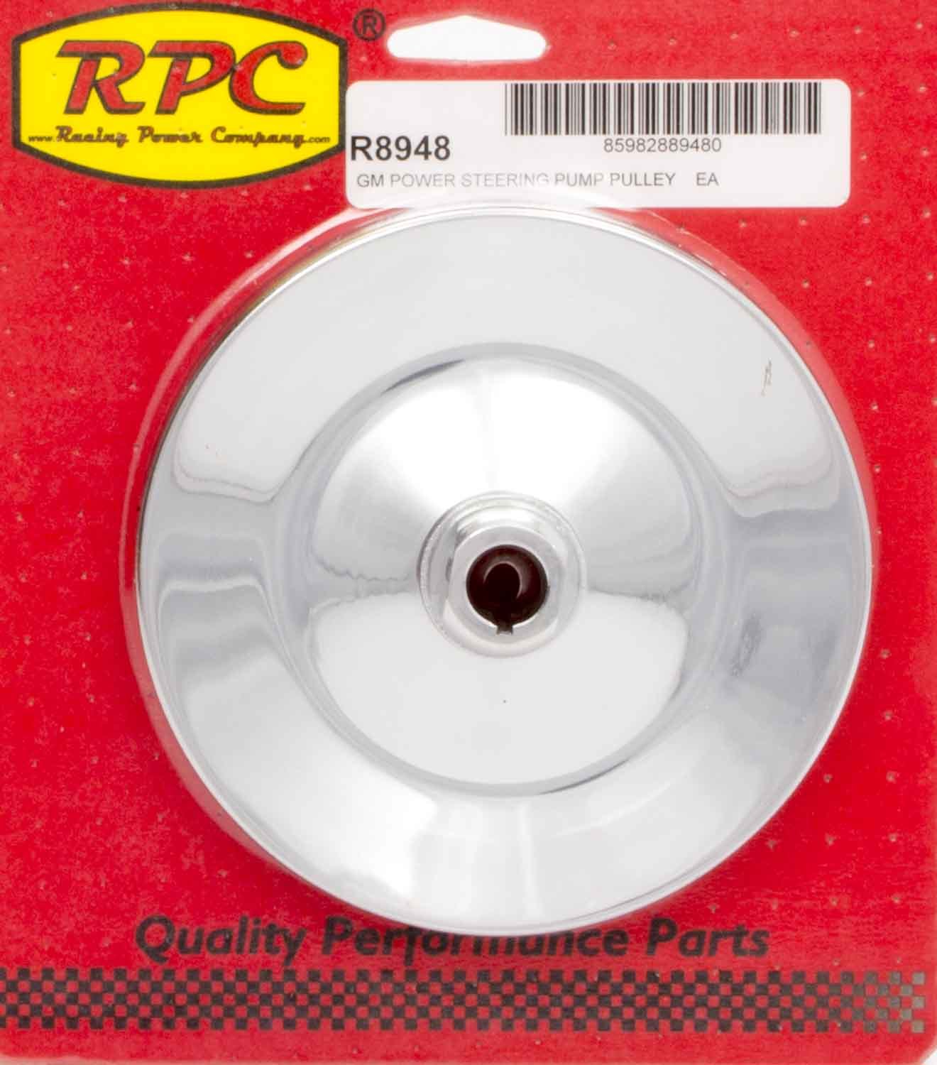Racing Power Co-Packaged GM P/S Pulley Chrome MPN RPCR8948
