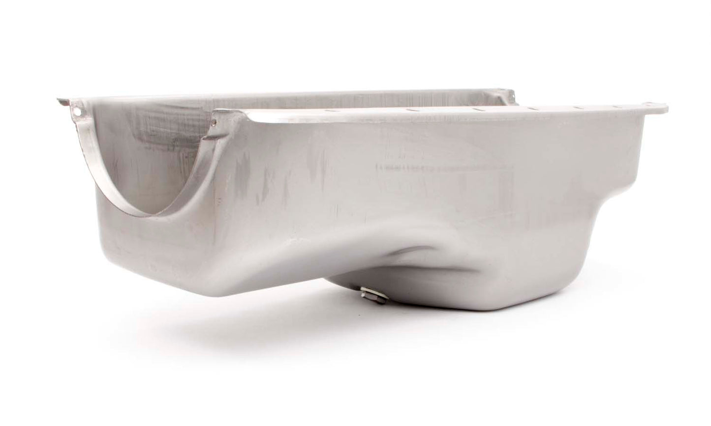 Racing Power Co-Packaged 64-87 SBM Steel Stock Oil Pan Unplated MPN RPCR9311RAW For Mopar