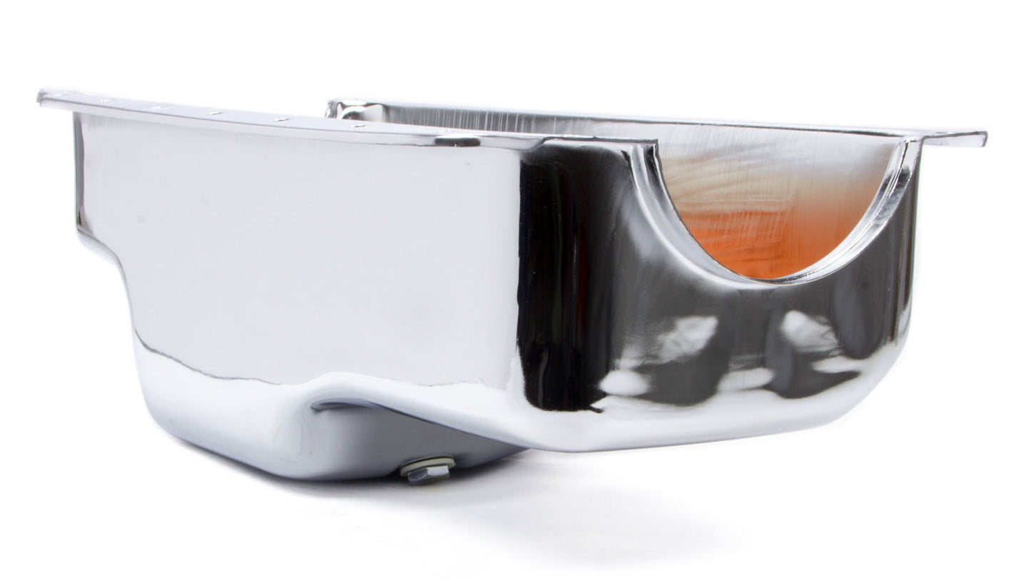 Racing Power Co-Packaged SB Mopar Oil Pan 360CID Chrome MPN RPCR9344 For Mopar