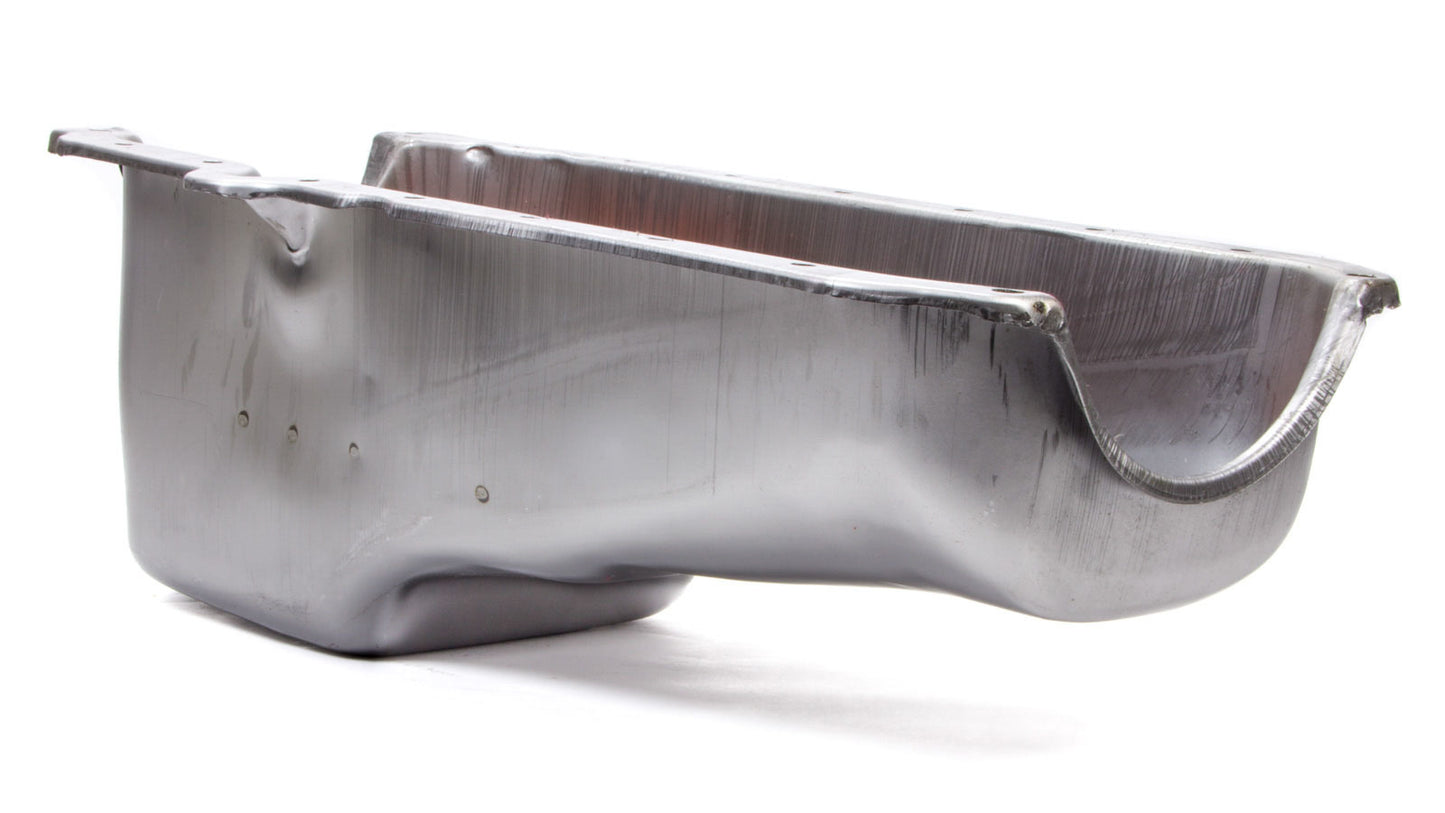 Racing Power Co-Packaged 86- SBC Steel Stock Oil Pan Unplated MPN RPCR9414RAW For Chevy