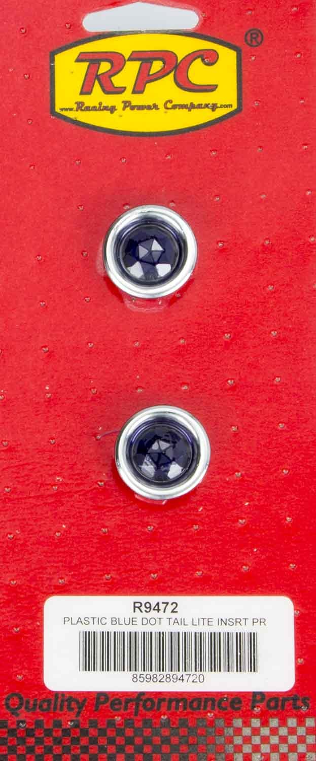 RACING POWER CO-PACKAGED Blue Dot Taillight Insert Each RPCR9472