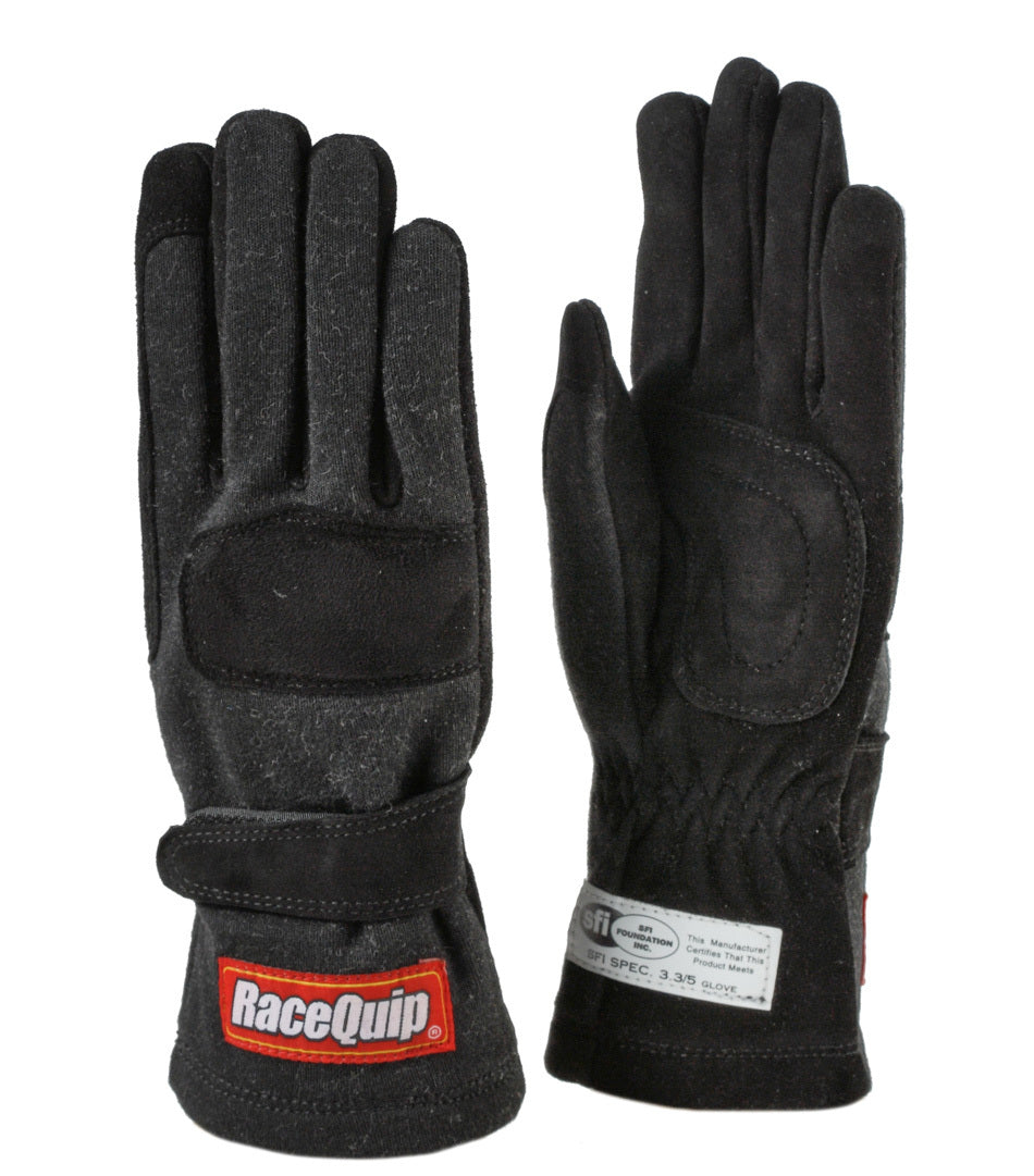 Racequip Glove Double Layer Child Medium Black SFI-5 Youth MPN RQP3550093