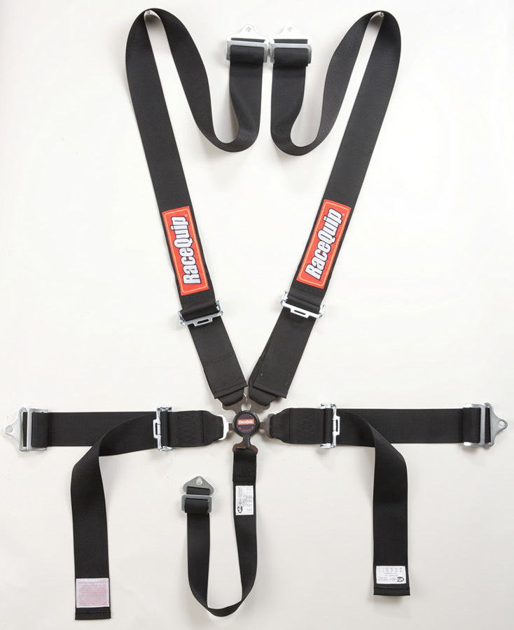 Racequip 5pt Harness Camlock SFI Sportsman Black MPN RQP741001