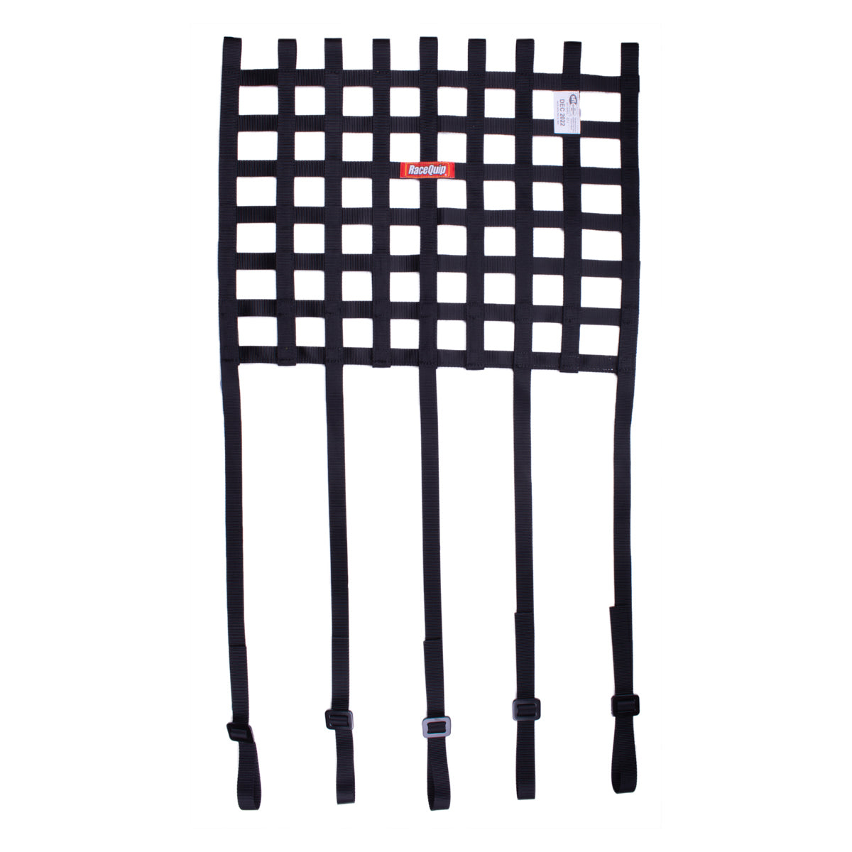 RACEQUIP Window Net 18inx18in w/ Strap Mounts SFI RQP825003