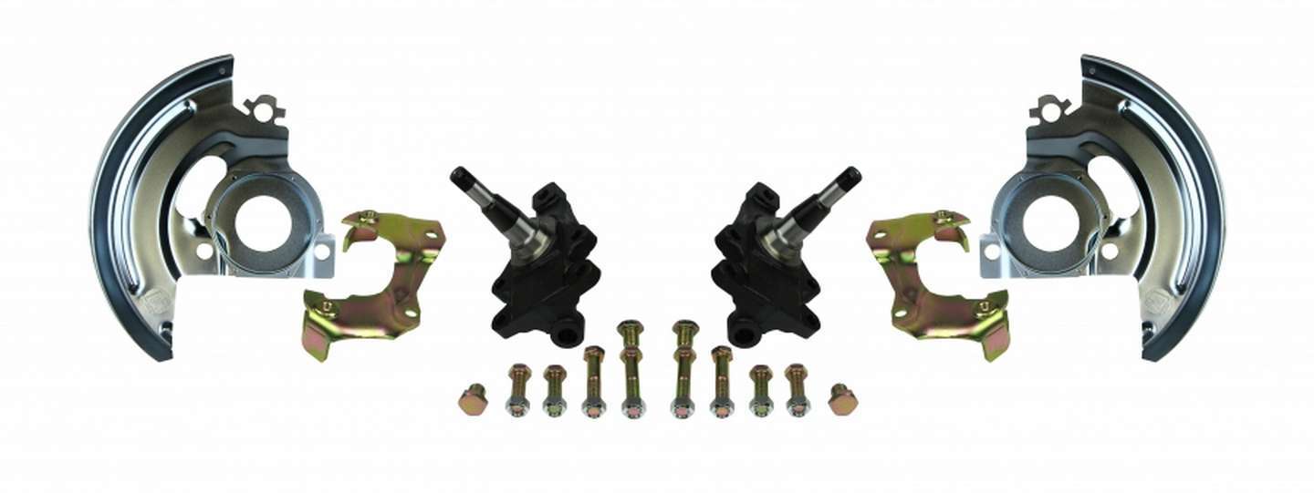 Right Stuff Detailing Disc Brake Conv. Minikit Factory Style 2in. Drop MPN RSDAFXMD4 For GM A-Body, F-Body 1964-72