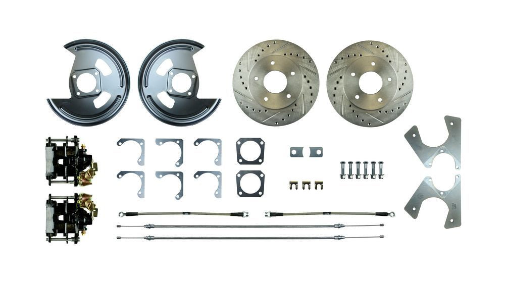 Right Stuff Detailing Rear Disc Brake Conversi on Kit w/Parking Brake MPN RSDAFXRD01S For GM A-Body, F-Body 1978-88
