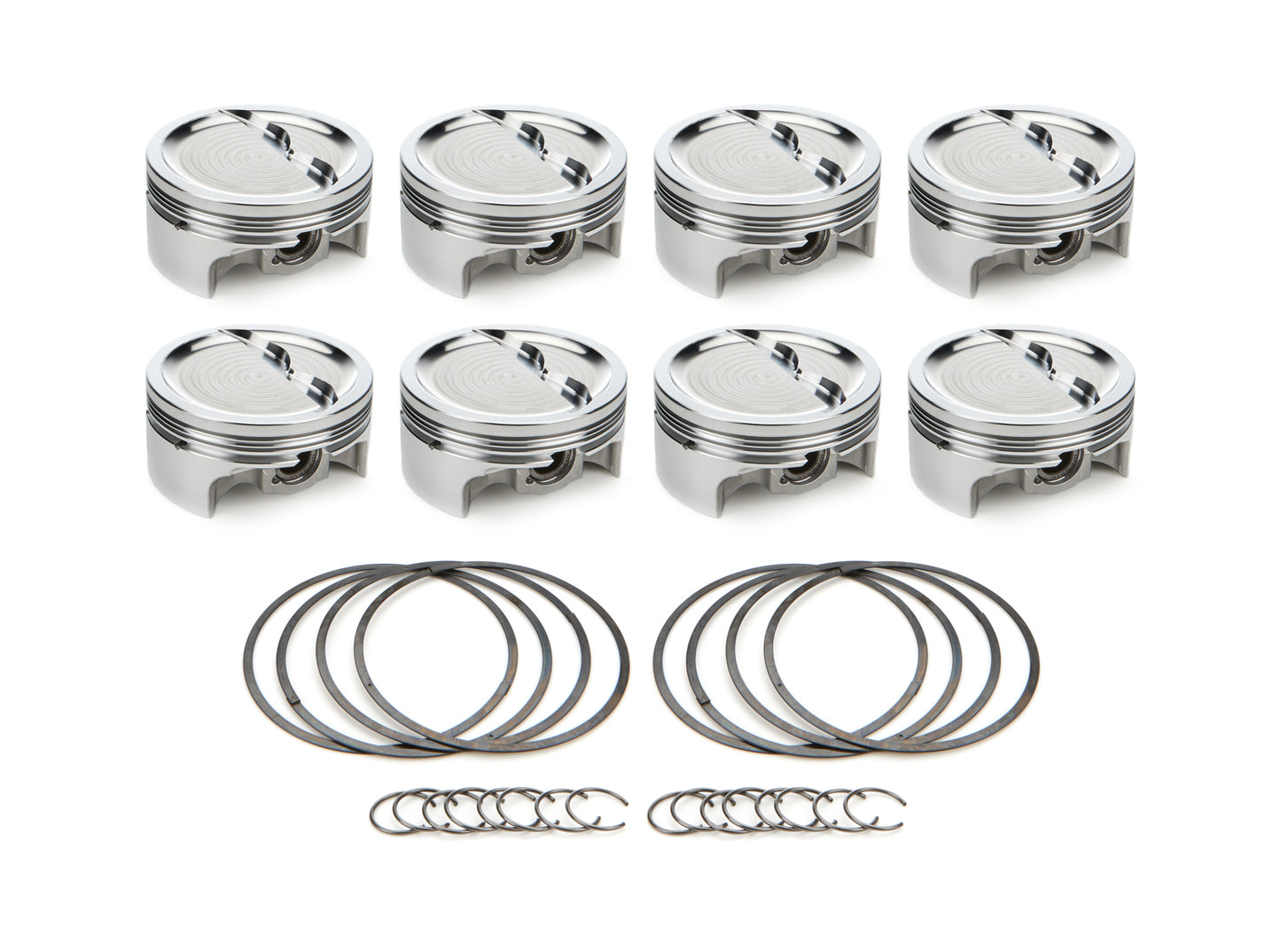 Race Tec Pistons SBC Dished Piston Set 4.125 Bore - 22.5cc MPN RTP1001651 For Chevy