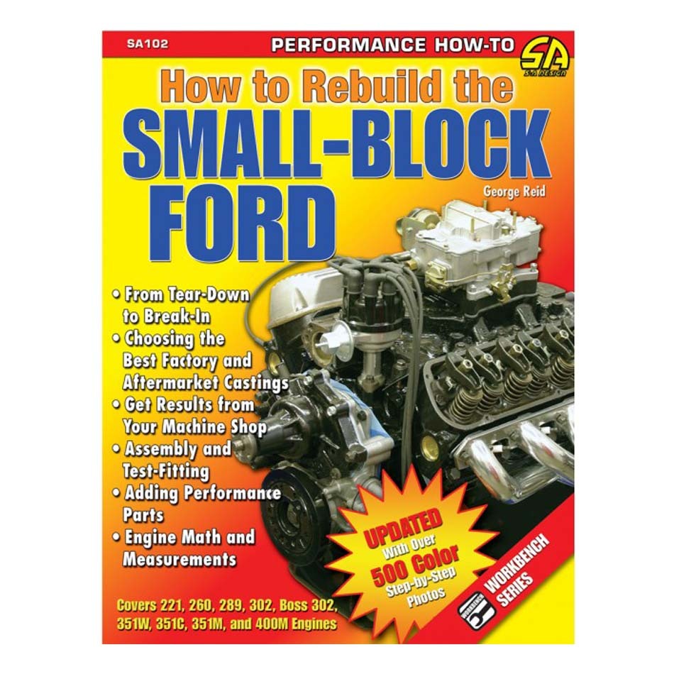 S-A Books How To Rebuild The Small Block Ford MPN SABSA102 For Ford