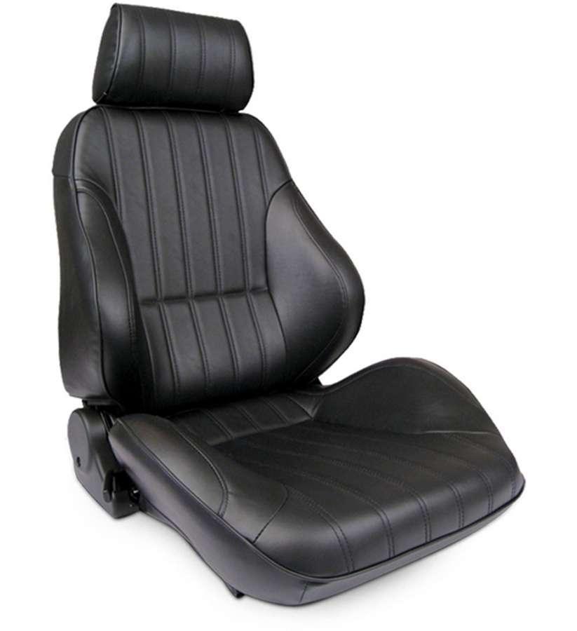 SCAT ENTERPRISES Rally Recliner Seat - RH - Black Leather SCA80-1000-51R-LEATHER