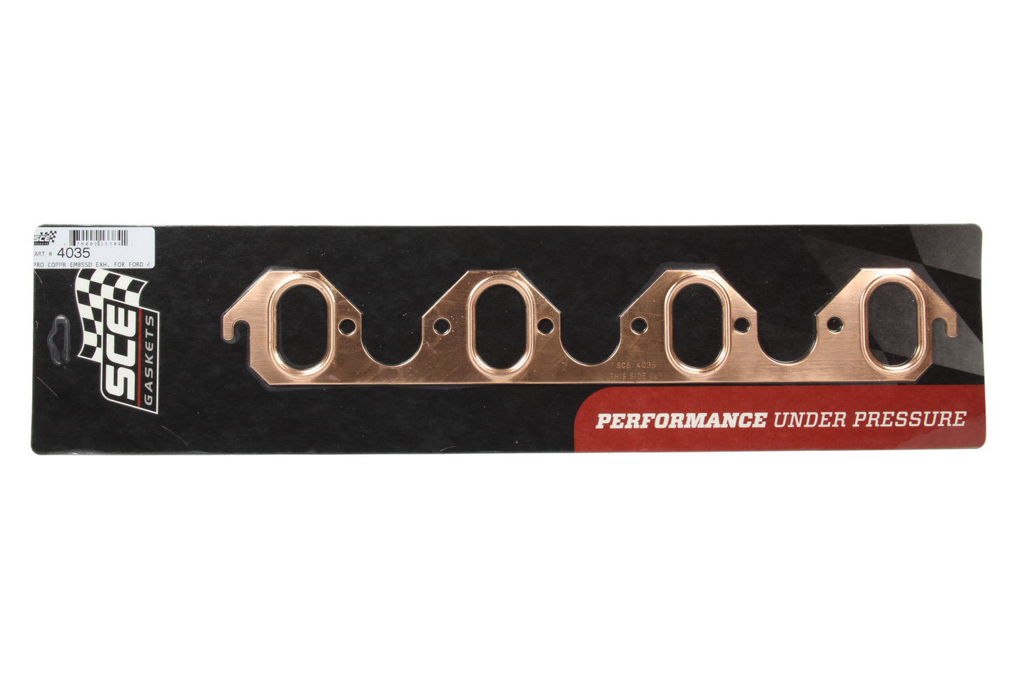SCE GASKETS 429-460 Ford Oval Copper Embossed Exhaust Gasket SCE4035