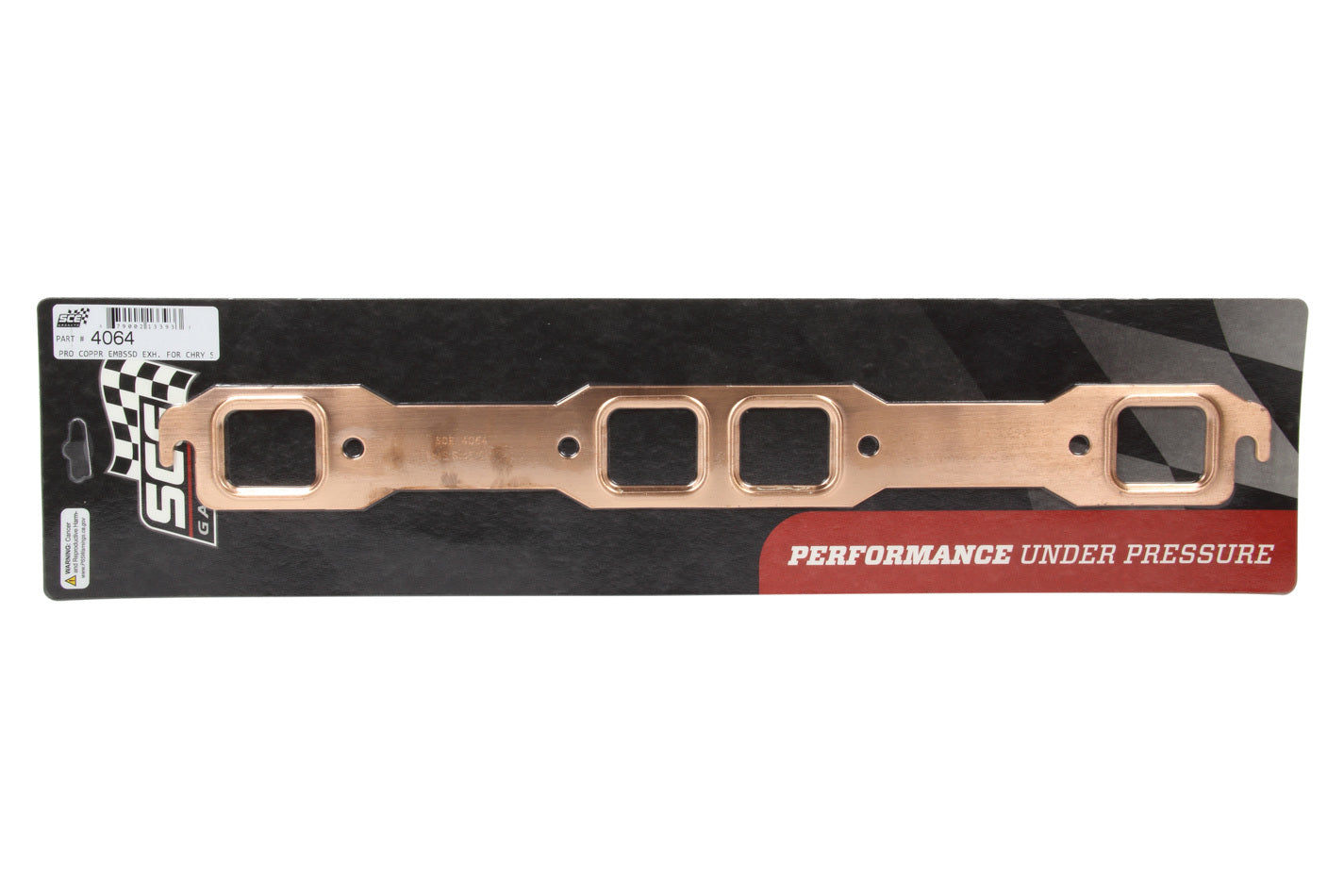 Sce Gaskets 1.7 x 1.500 BB Mopar Copper Embossed Exh Gskt MPN SCE4064 For Mopar B / RB-Series
