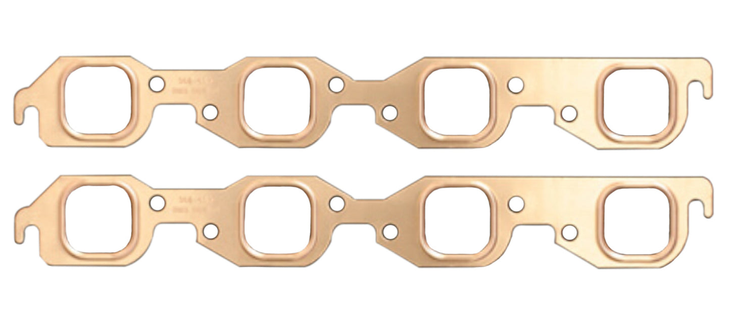 Sce Gaskets 1.875 x 1.800 BBC Copper Embossed Exhaust Gasket MPN SCE4113 For Chevy