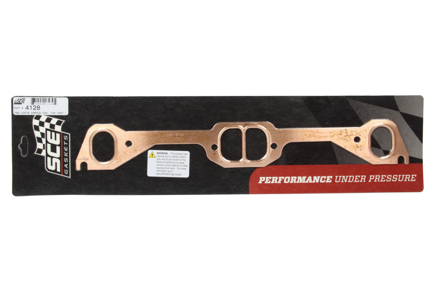 SCE GASKETS Pontiac D-Port Copper Exhaust Gasket Set SCE4128