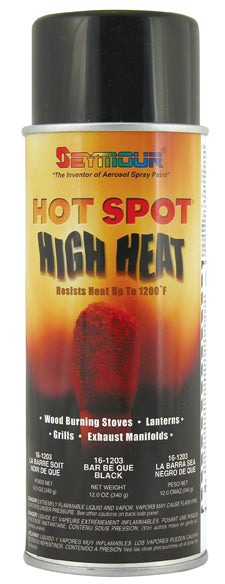 SEYMOUR PAINT Hot Spot High Temp Paint Black SEY16-1203
