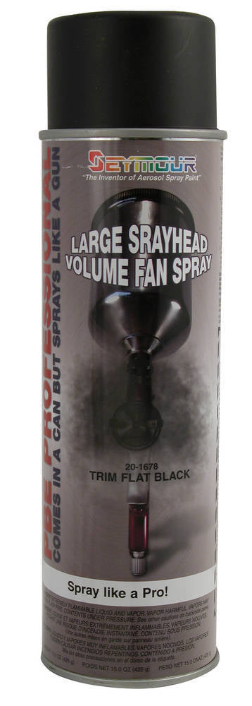SEYMOUR PAINT PBE Professional Trim Paint Flat Black SEY20-1678