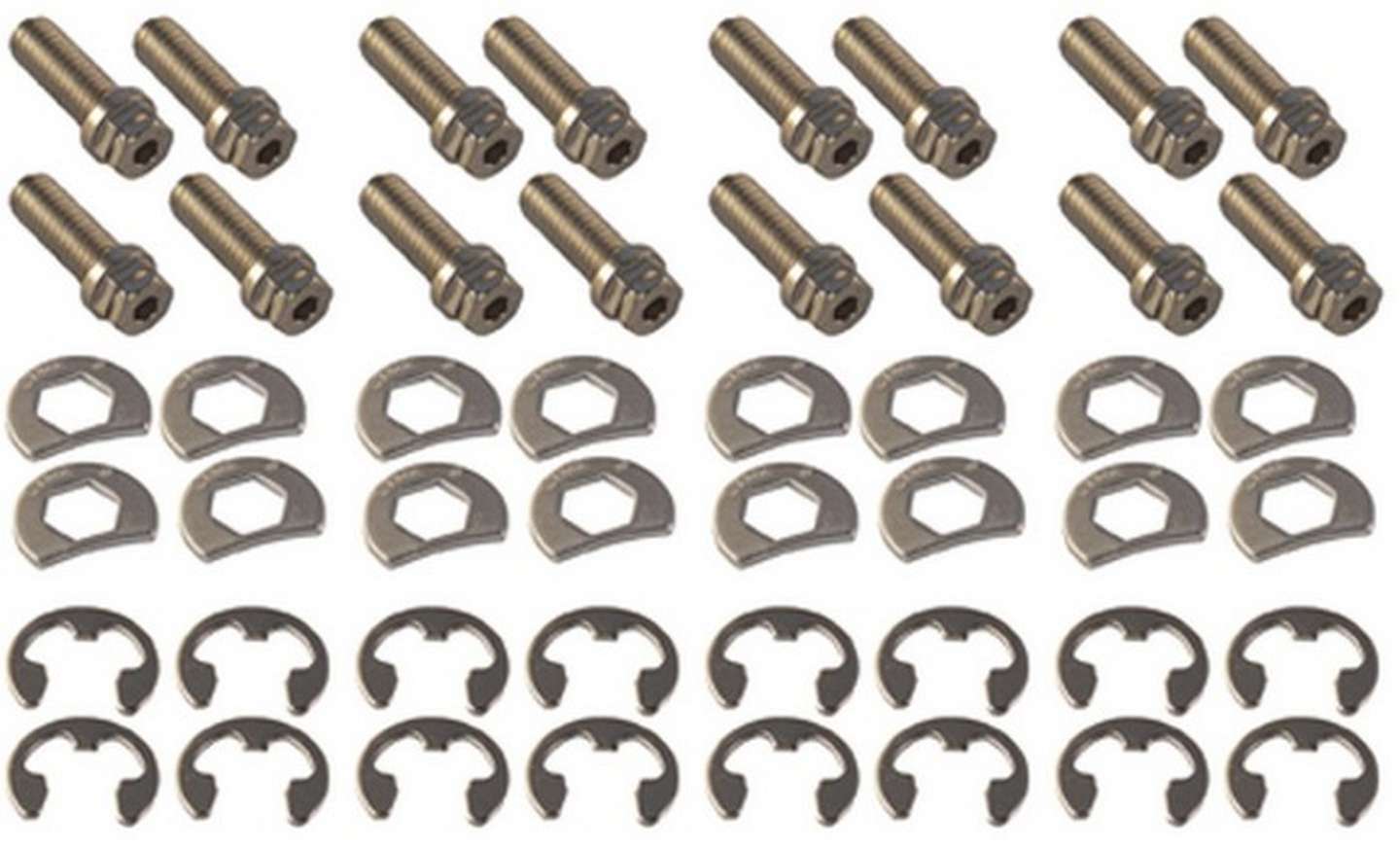 Stage 8 Fasteners Header Bolt Kit - 6pt. 3/8-16 x 1in (16) MPN SGE8913A For Ford