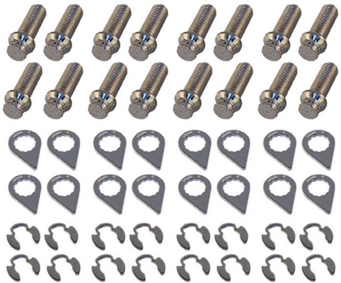 Stage 8 Fasteners Header Bolt Kit - 12pt. 3/8-16 x 1in (16) MPN SGE8933 For Ford