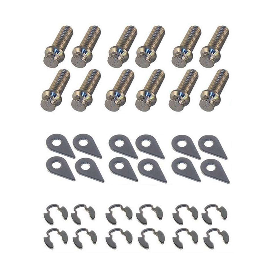Stage 8 Fasteners Header Bolt Kit - 12pt. 5/16-18 x 1in (12) MPN SGE8935 For Mopar
