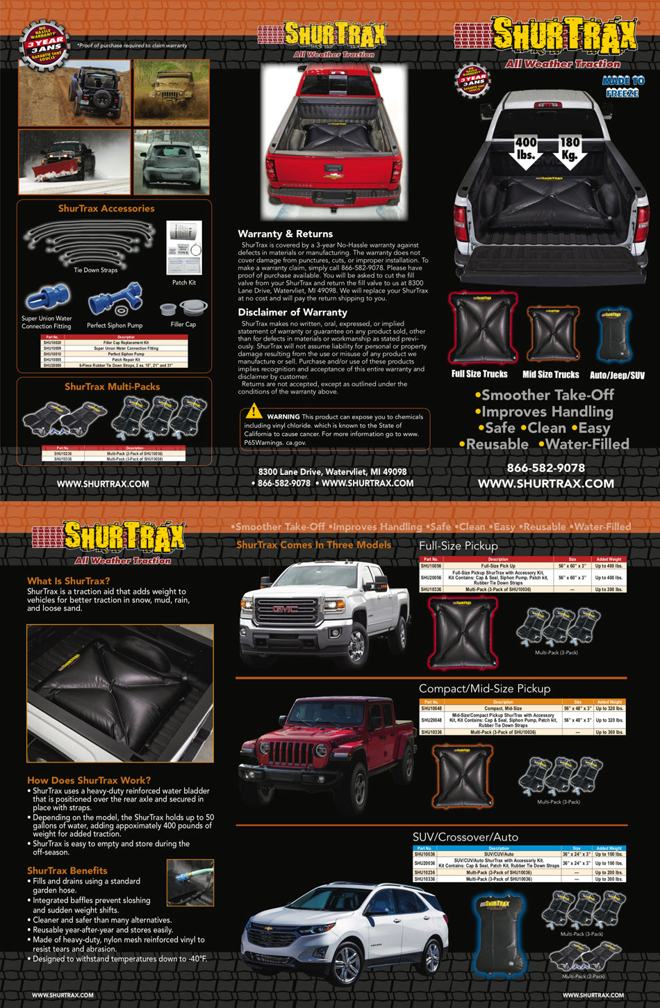 SHURTRAX Tri-Fold For Consumer SHU104