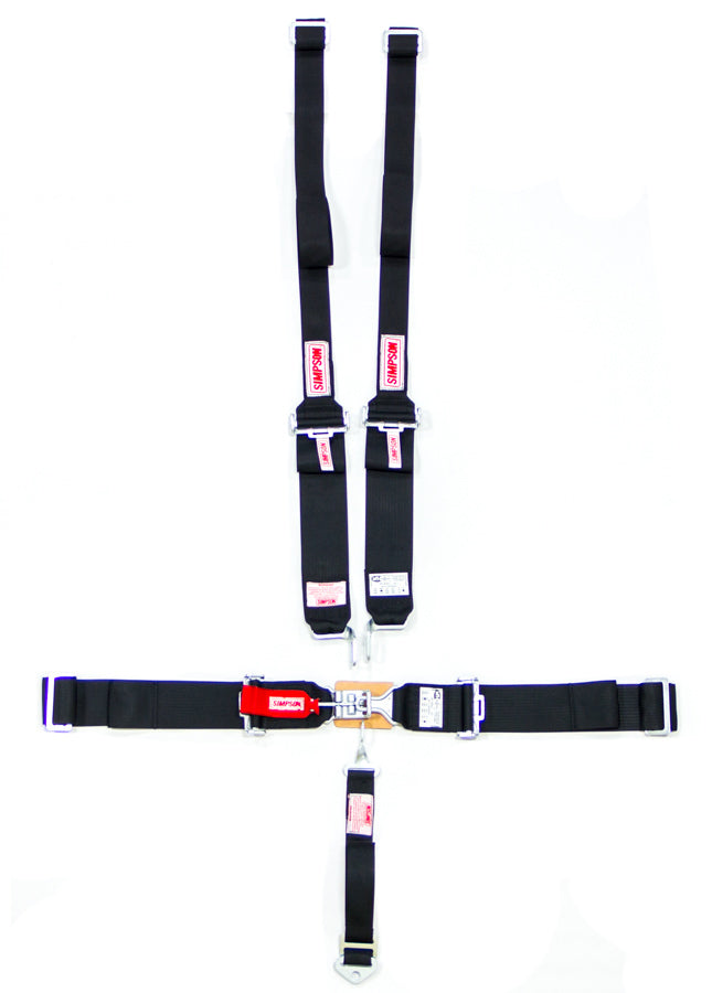 Simpson Safety Harness Set 5pt HANS L/L B/I P/D Black MPN SIM29063BKH