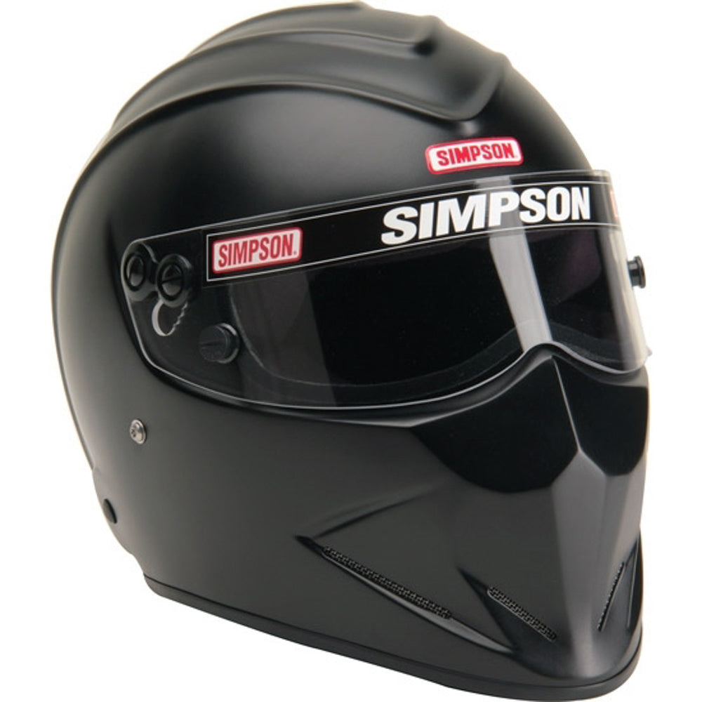 SIMPSON SAFETY Helmet Diamondback 7-3/4 Flat Black SA2020 SIM7297348