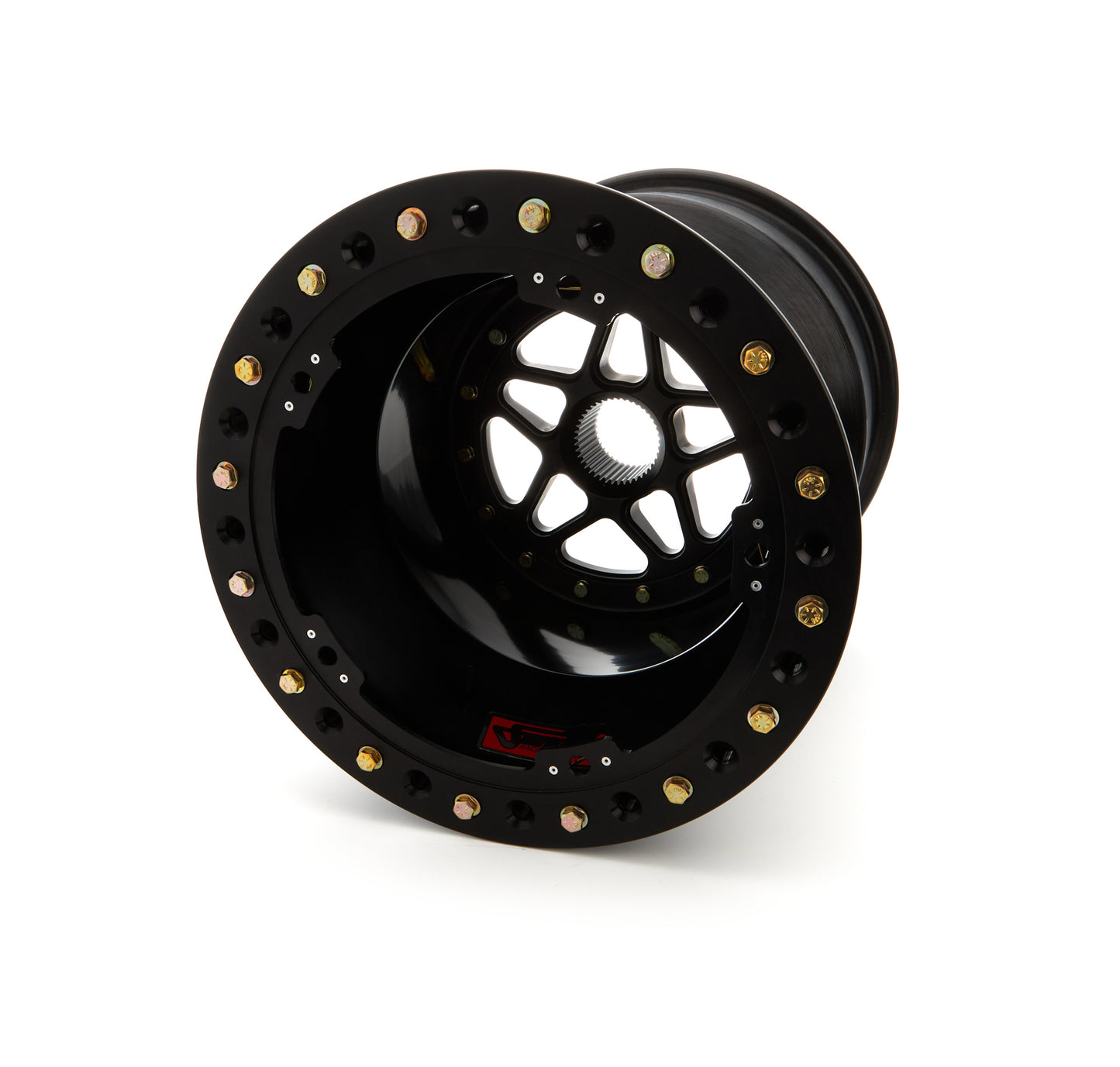 SANDER ENGINEERING Sprint Wheel 15x17 6in BS Outside Lock Black SNDS15-176-SO2-B