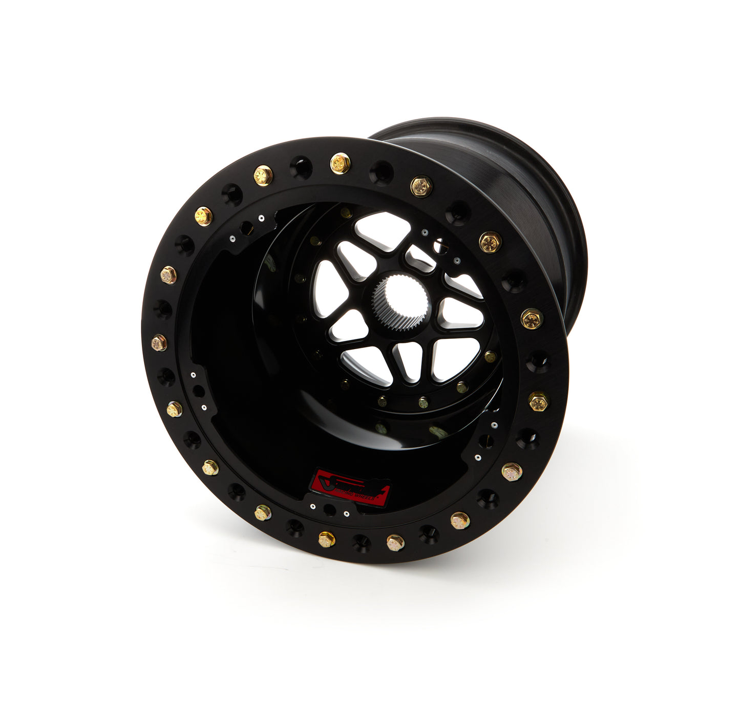 SANDER ENGINEERING Sprint Wheel 15x17 7in BS Outside Lock Black SNDS15-177-SO2-B