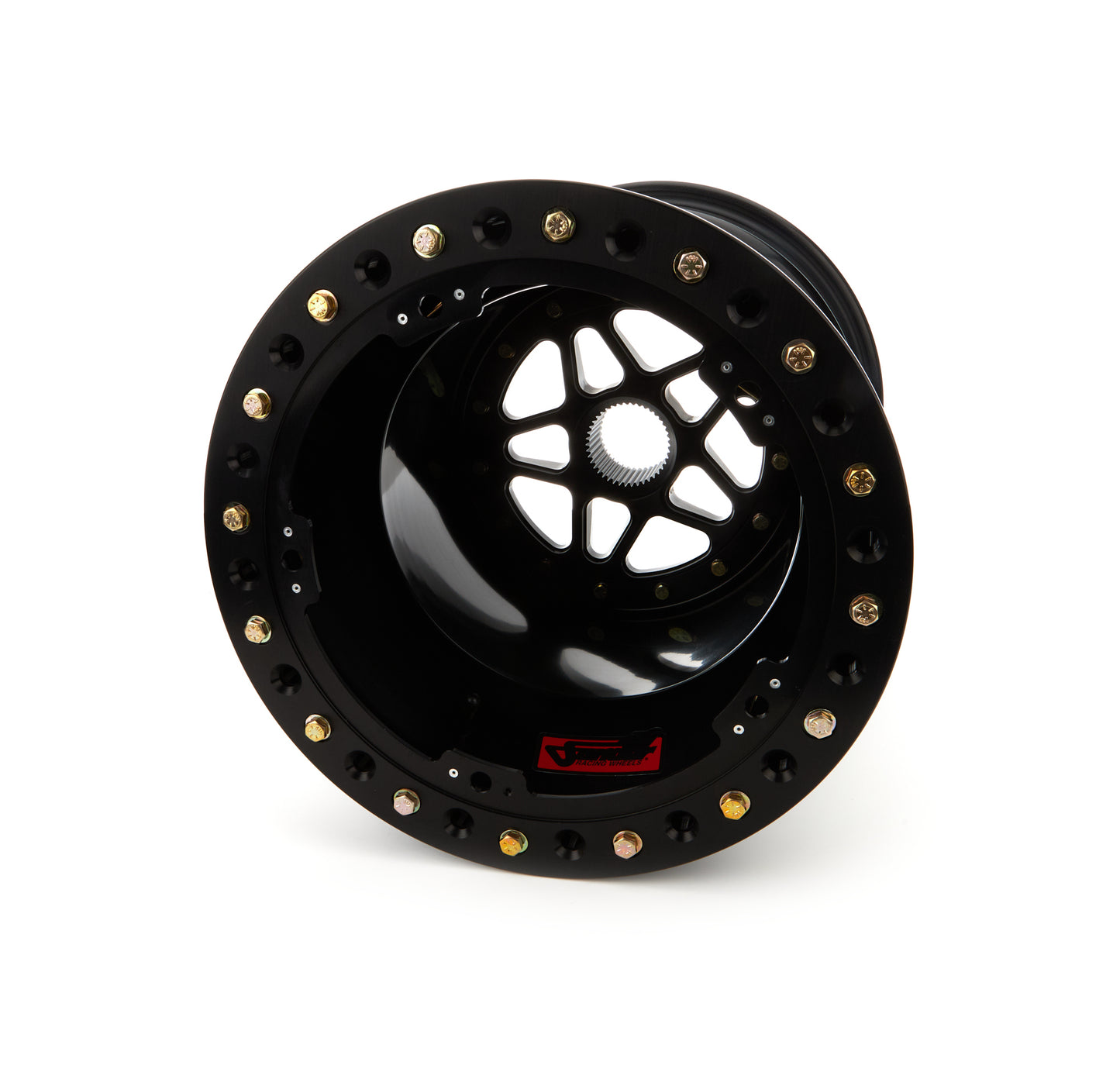 SANDER ENGINEERING Sprint Wheel 15x18 5in BS Outside Lock Black SNDS15-185-SO2-B