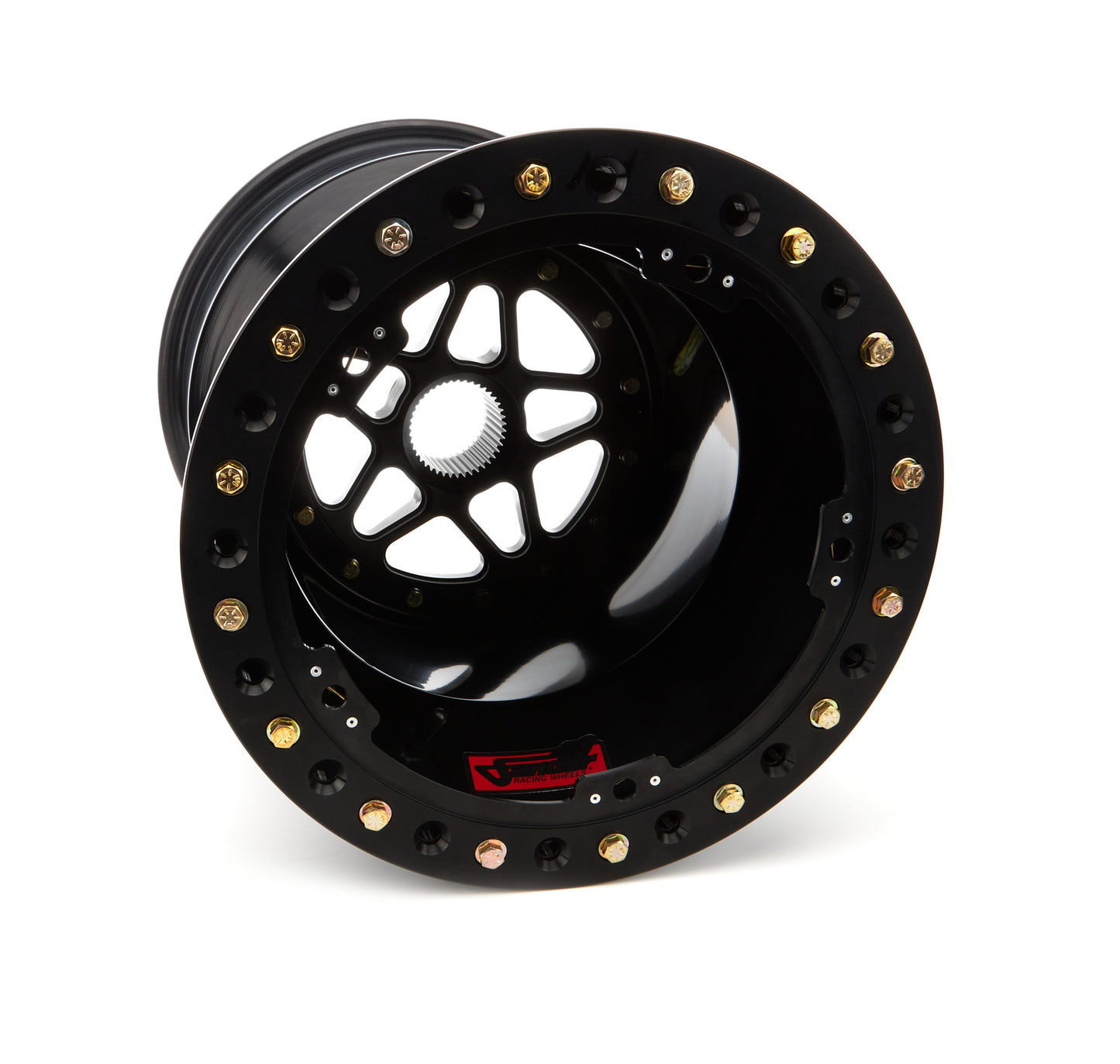 SANDER ENGINEERING Sprint Wheel 15x18 6in BS Outside Lock Black SNDS15-186-SO2-B