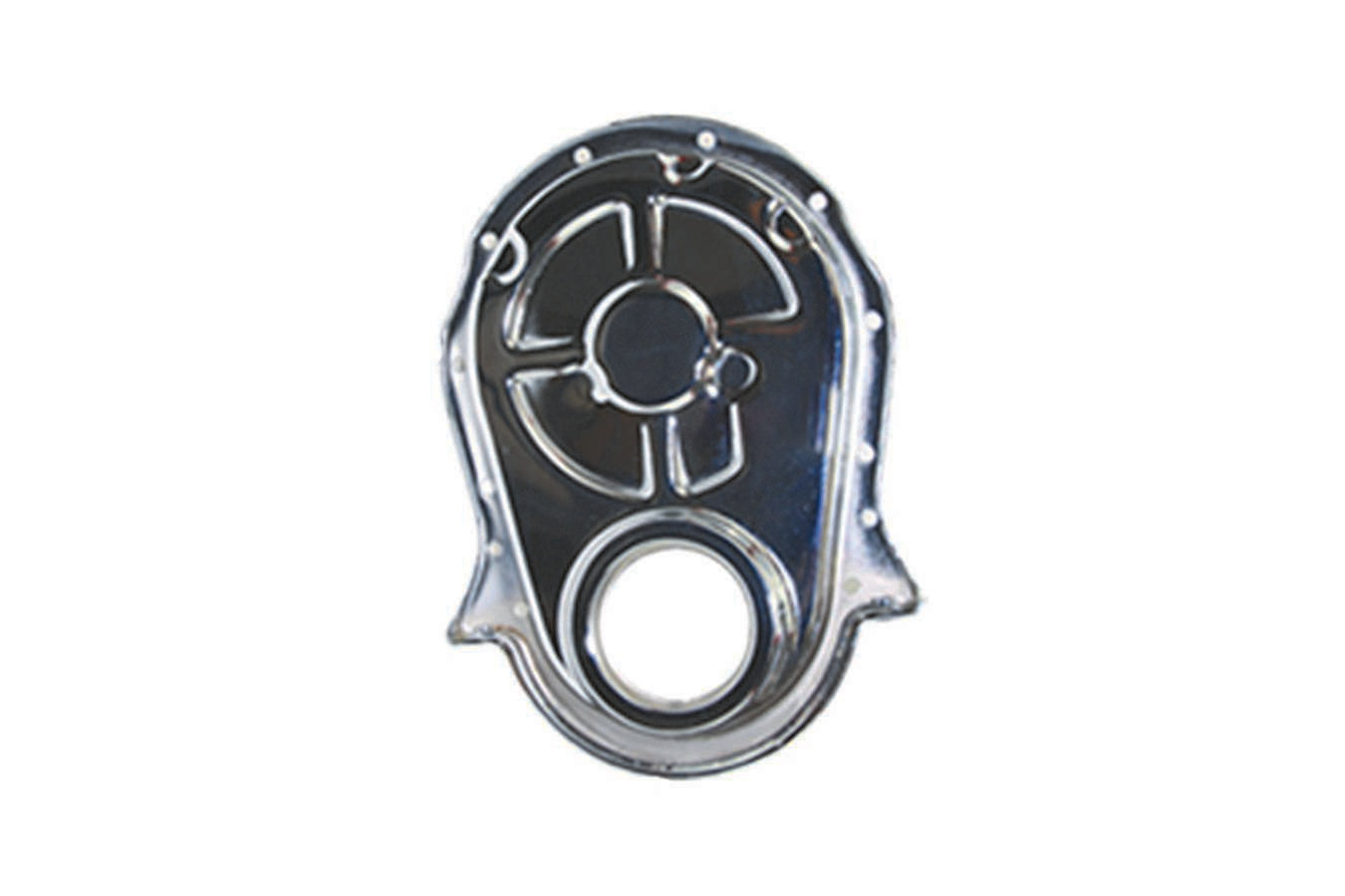 SPECIALTY PRODUCTS COMPANY BBC Steel Timing Chain Cover Chrome SPC7221