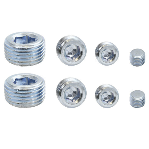 SPECIALTY PRODUCTS COMPANY Pipe Plugs Allen Head Zinc 8Pcs. SPC8250