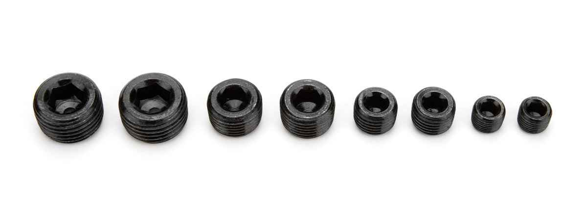 SPECIALTY PRODUCTS COMPANY Pipe Plugs Allen Head Black 8Pcs. SPC8250BK