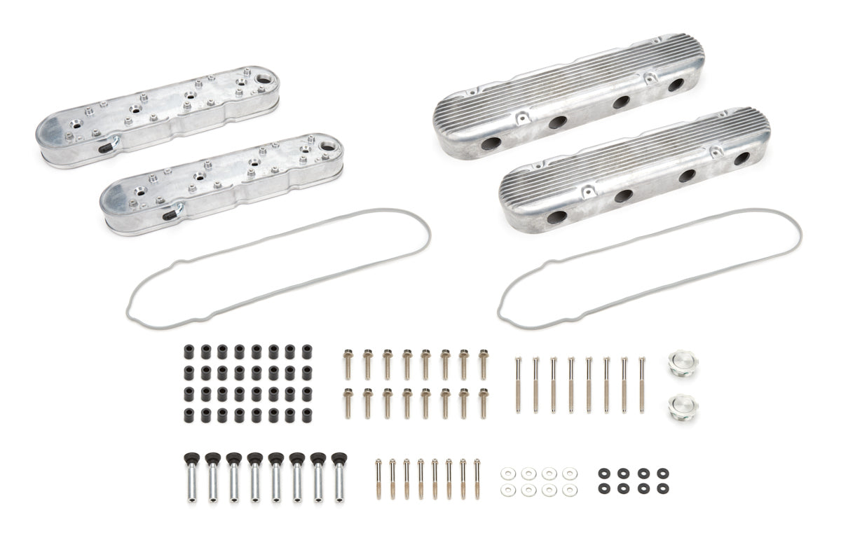 Specialty Products Company Valve Covers GM LS 2-Piece Tall Finned Alum MPN SPC8536 For GM LS-Series