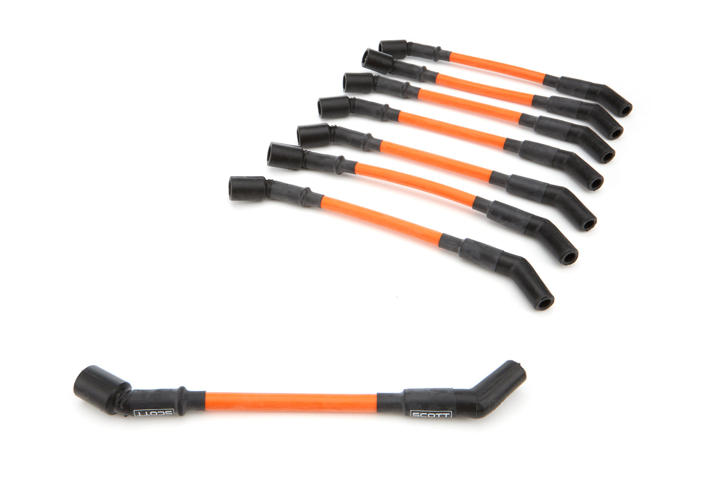 SCOTT PERFORMANCE GM LS Truck Spark Plug Wire Set 45-Deg - Orange SPWCH-LS-T-5