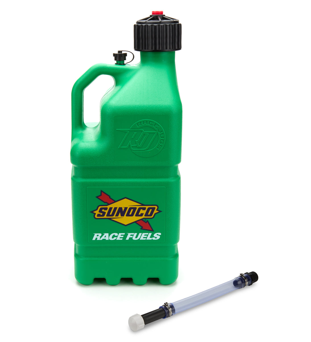 SUNOCO RACE JUGS Green Sunoco Race Jug GEN 3 w/Filler Hose SRJR7500GRHOSE