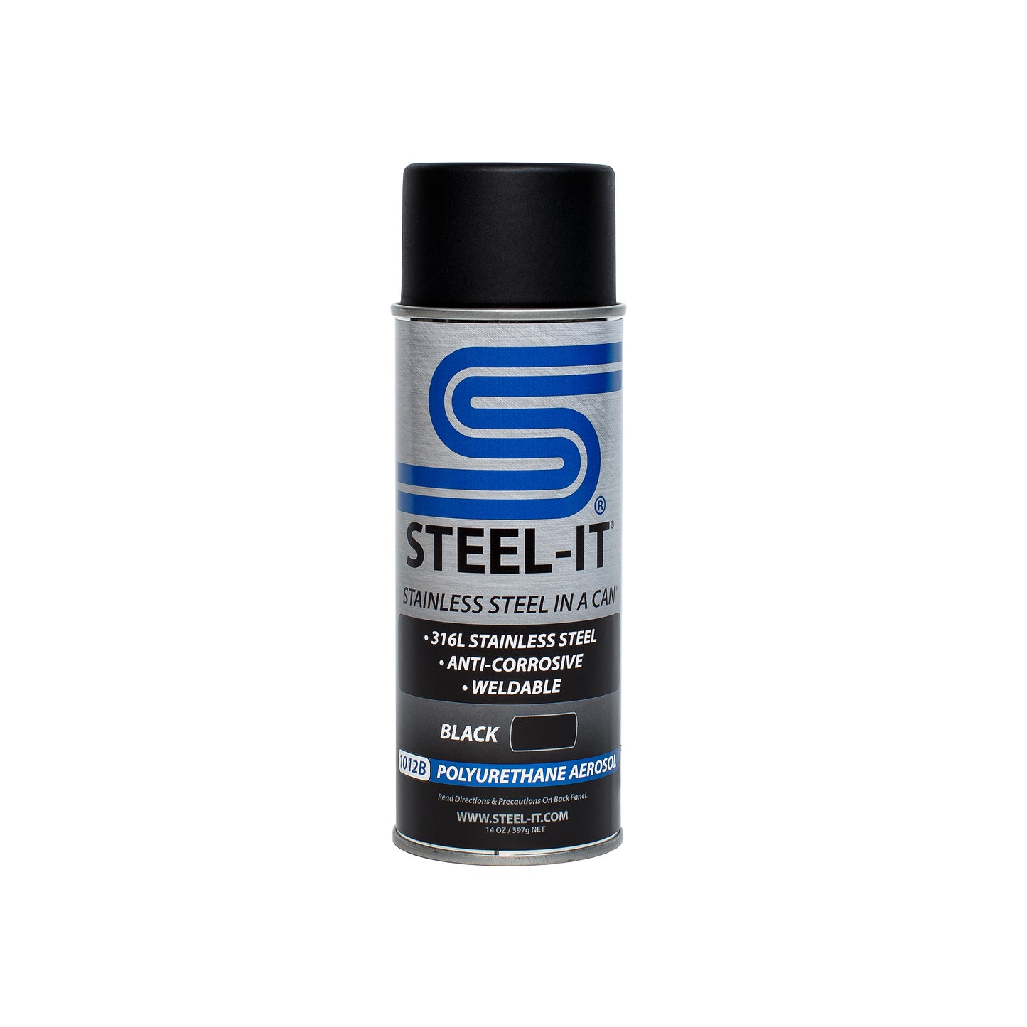 Steel-It Black Polyurethane 14oz Can MPN STL1012B