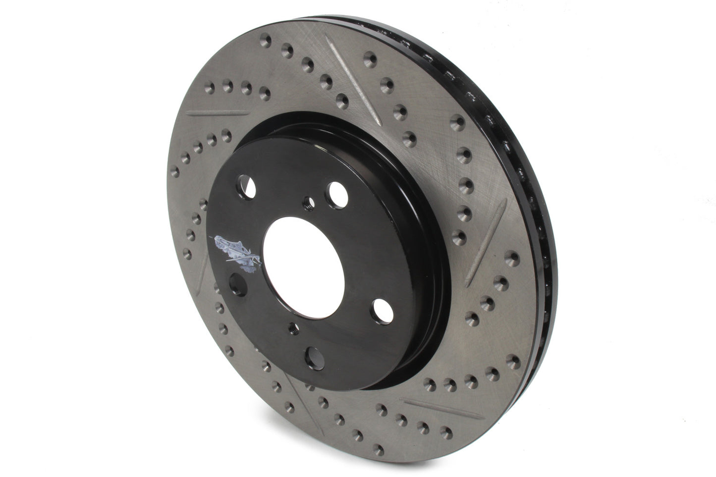 STOPTECH Sport Cryo Drilled/Slott ed Brake Rotor; Front Le STP127.44147CL