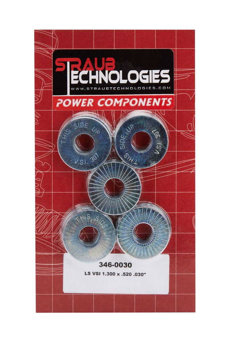 STRAUB TECHNOLOGIES INC. Valve Spring Shims 50pk .030 GM LS Engines STT346-0030