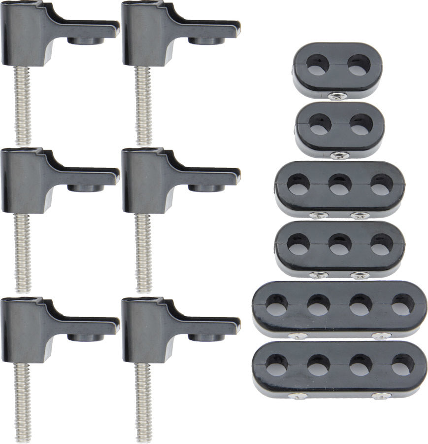 TAYLOR/VERTEX V8 Horizontal Wire Loom Kit Black 7-8mm TAY42500