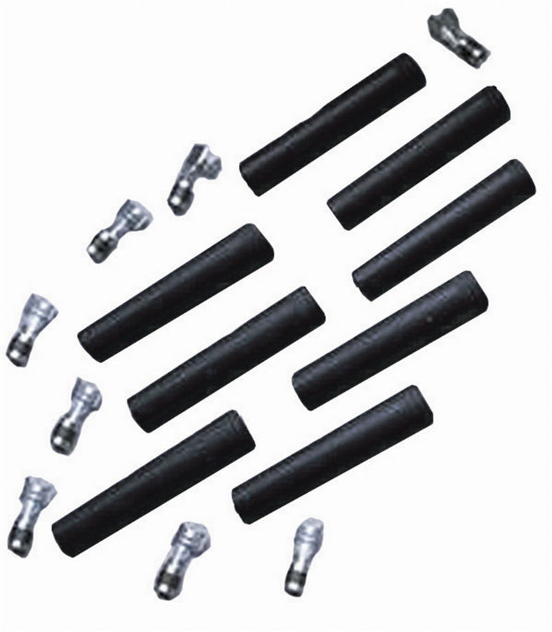 TAYLOR/VERTEX Straight Spark Plug Boot & Terminal Kit - Black TAY46003