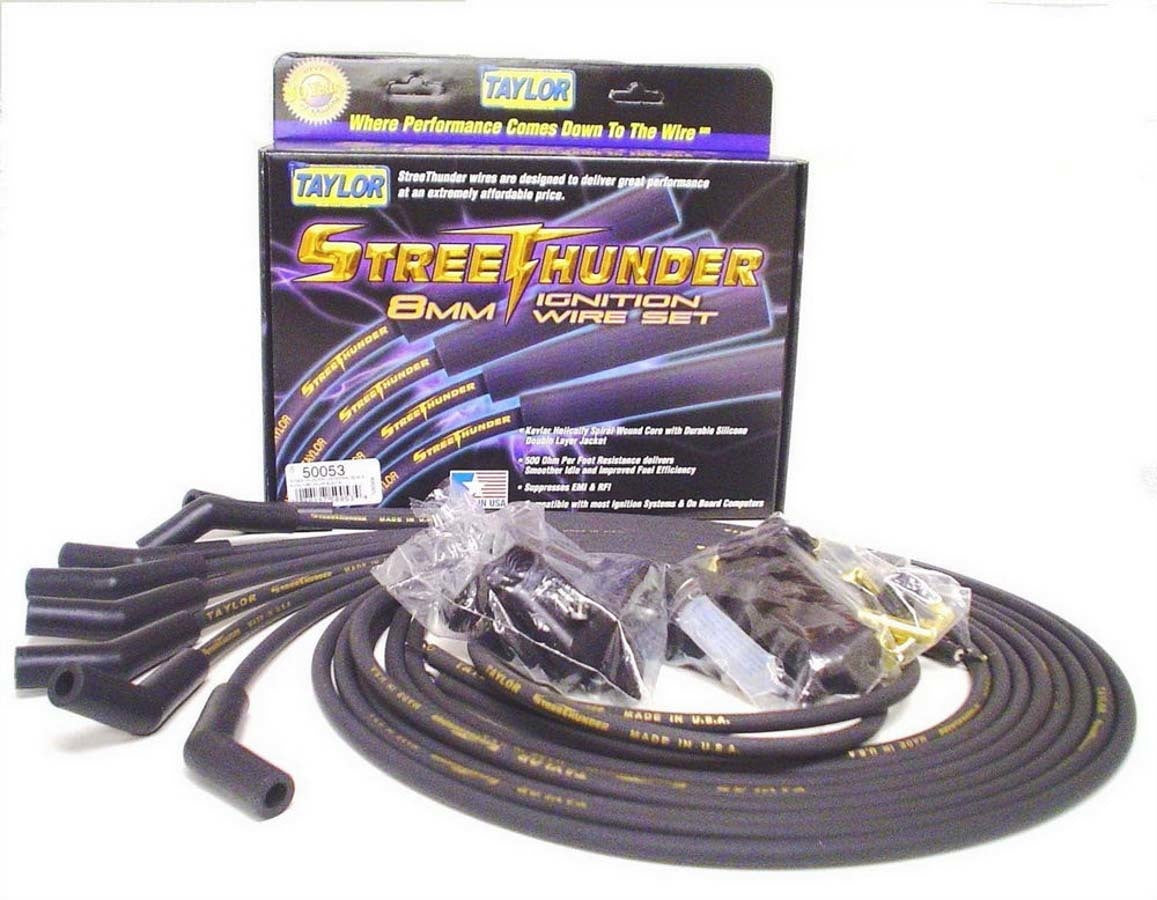 Taylor/Vertex Univ Streethunder Plug Wire Set 135 Deg Black MPN TAY50053