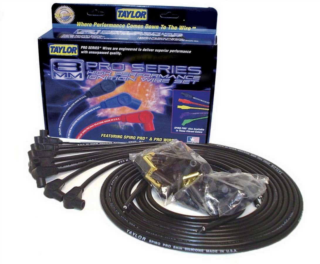 Taylor/Vertex 8mm Pro Wire 90 Degree BLACK MPN TAY73051