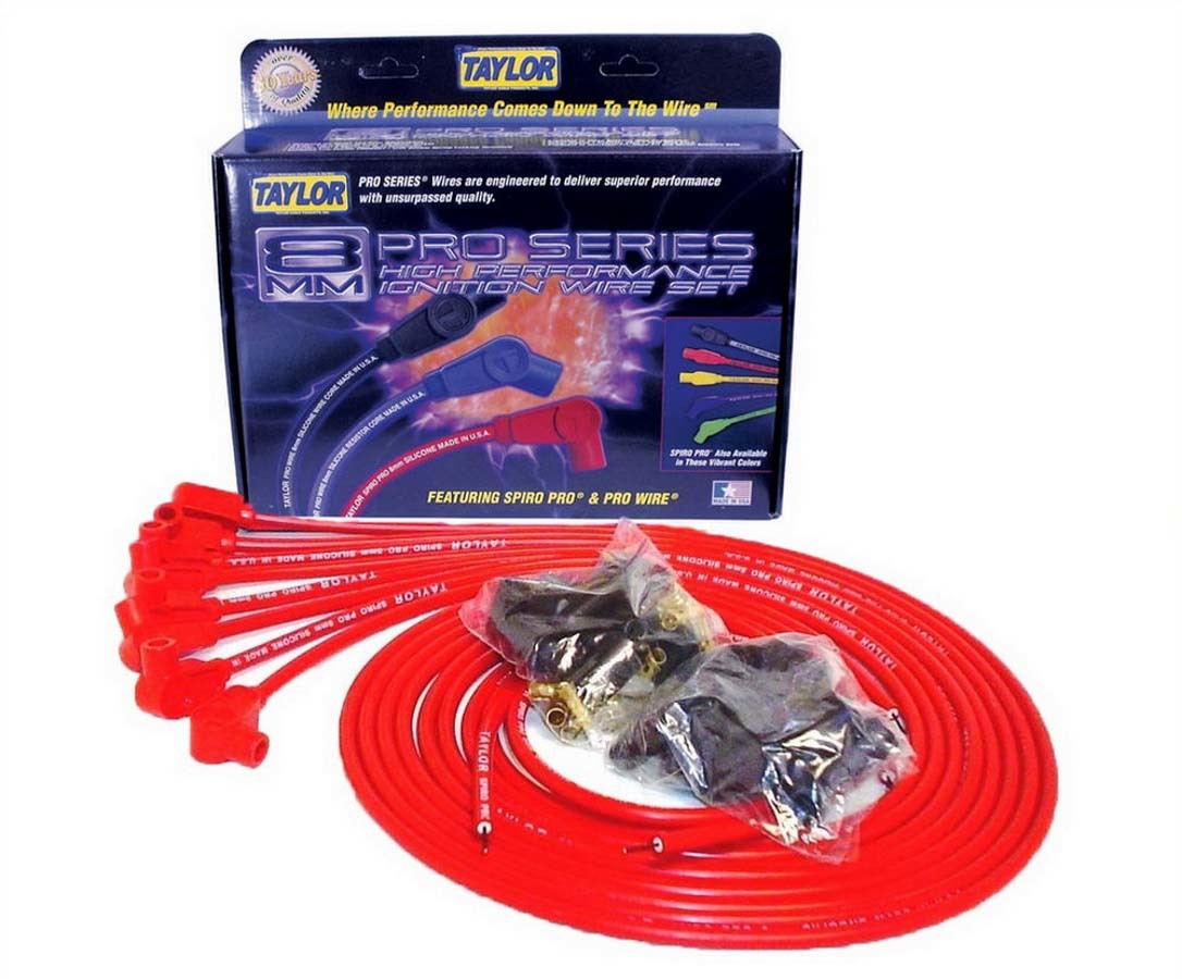 Taylor/Vertex 8mm Red Spiro-Pro Wires MPN TAY73251
